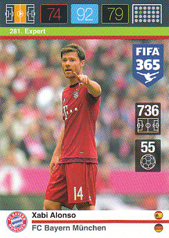 Xabi Alonso Bayern Munchen 2015 FIFA 365 Expert #281